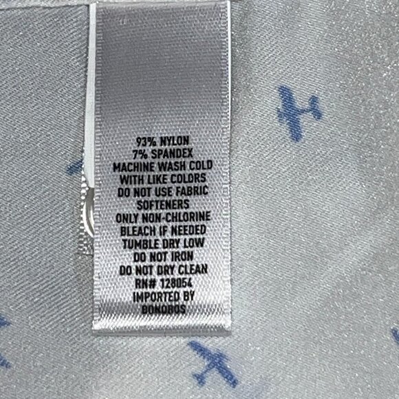 BONOBOS Airplane Print Nylon & Spandex Long Sleeve Button Shirt EUC  XL SLIM FIT - Picture 11 of 13